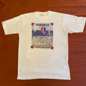 Super rare Club Dead men’s Tee shirt by Hey Now Productions circa 1984.